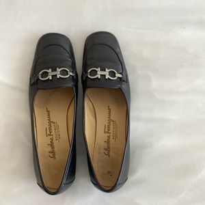 Salvatore Ferragamo Kitten Heeled Loafer